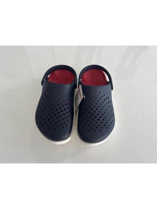 Crocs Inmotion Clogs Men\'s 8 Womens 10 Navy Blue White Red